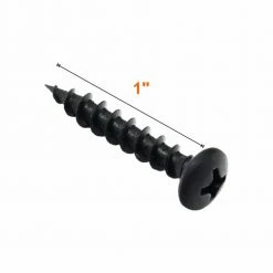 Cheapest 🔥 Rok #8 x 1 in. Philips Pan-Head Wood Screw Coarse Thread Black Phosphate (100-Pack) 🛒 -Premier Lock Sales rok wood screws roks8x1ppcbp 100 4f 1000