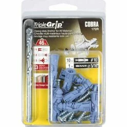 Best Sale 🔥 Triple Grip 10 x 1-1/2 in. Anchors with Screws (10-Pack) 🌟 -Premier Lock Sales triple grip hollow wall anchors 172r c3 1000