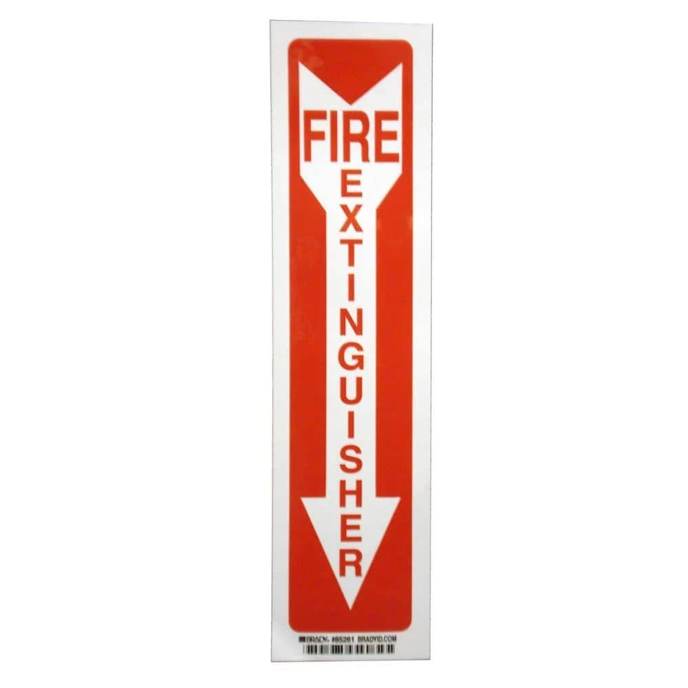 Outlet ✔️ Brady 14 in. x 3-1/2 in. Fiberglass Fire Extinguisher Sign ⭐ 1 Outlet ✔️ Brady 14 in. x 3-1/2 in. Fiberglass Fire Extinguisher Sign ⭐