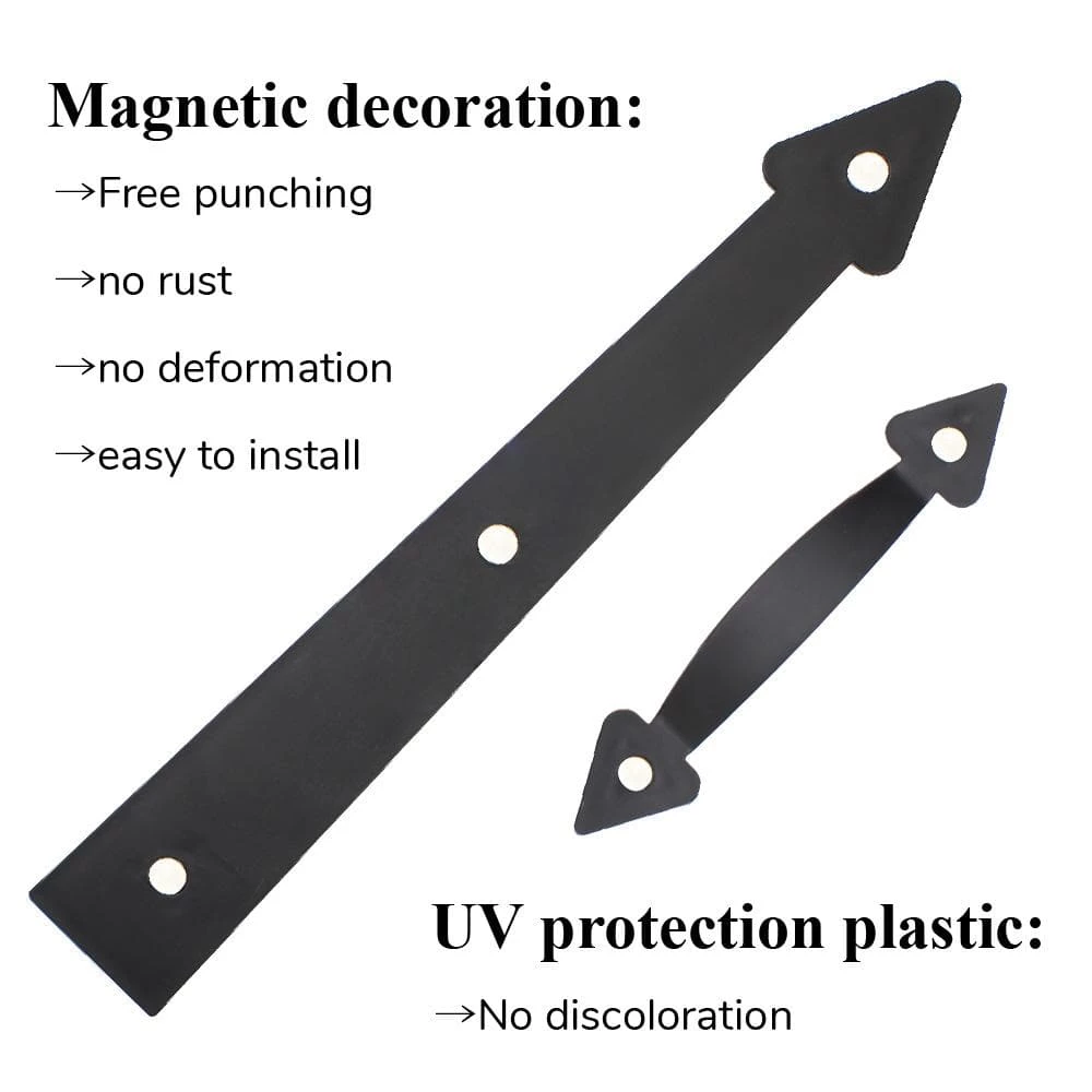 Best Pirce π₯ WINSOON Decorative Garage Door Hardware Couch House Carriage Accents Faux Hinges Curb Appeal Kit, Black (4-Hinges, 2-Handles) π 6 Best Pirce π₯ WINSOON Decorative Garage Door Hardware Couch House Carriage Accents Faux Hinges Curb Appeal Kit, Black (4-Hinges, 2-Handles) π - Image 6